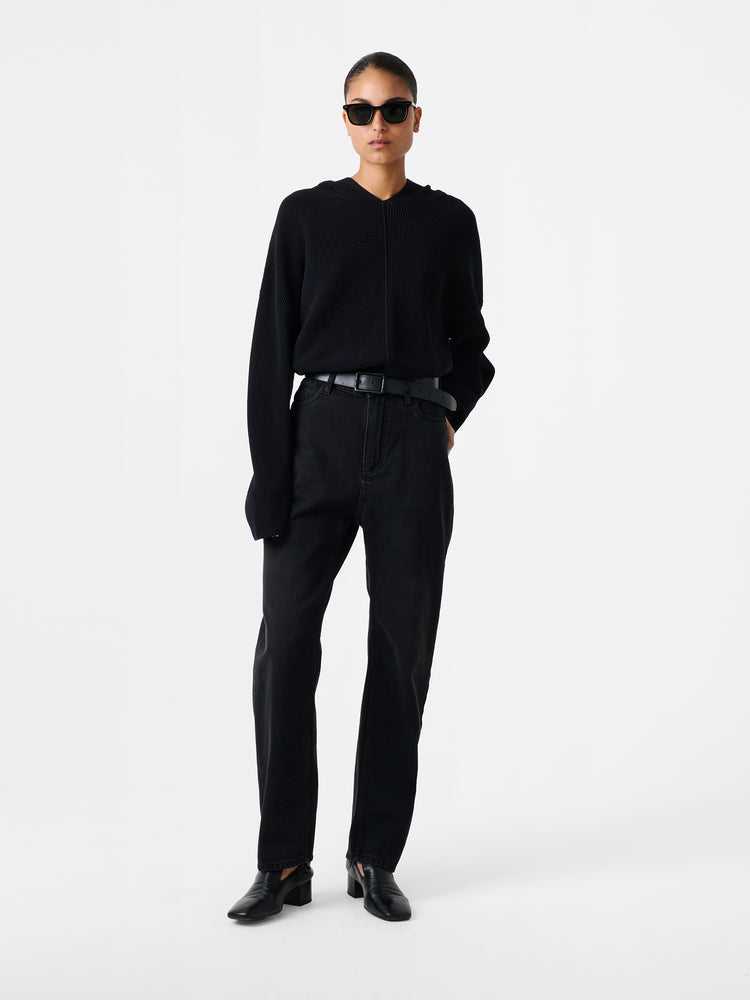 Ruthe Denim Pant in Washed Black