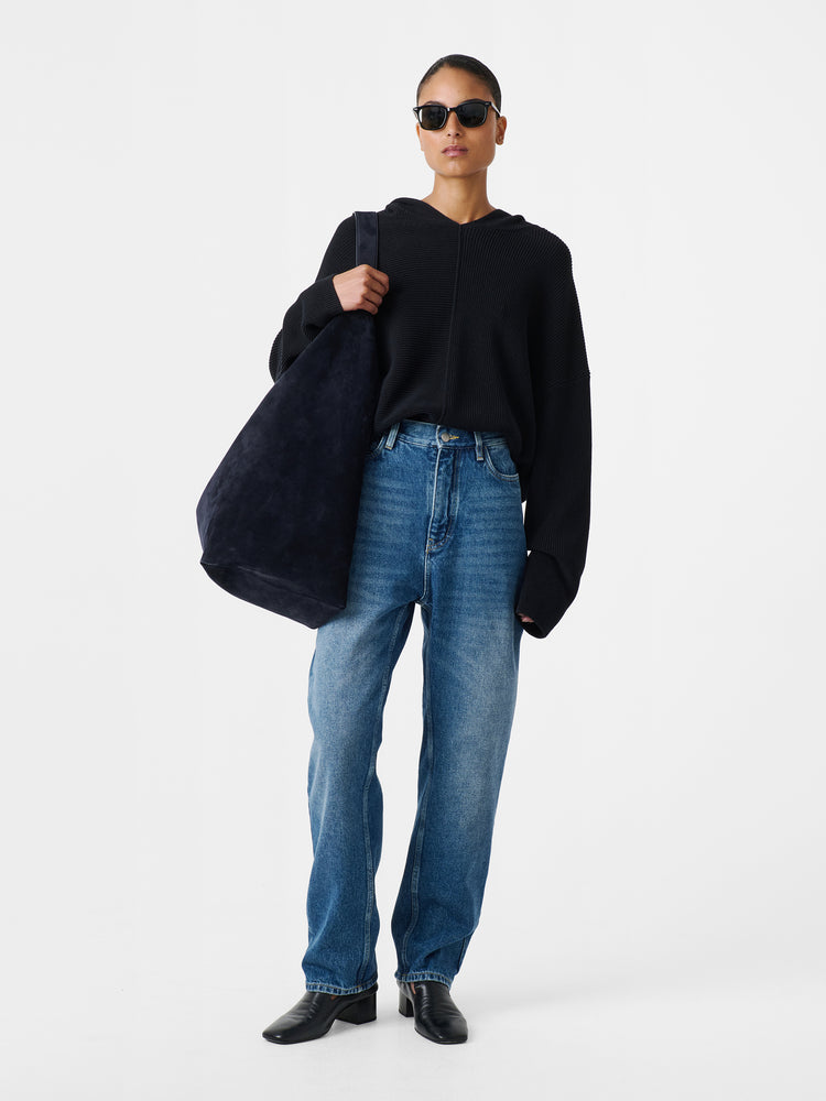 Ruthe Denim Pant in Worn Wash Indigo