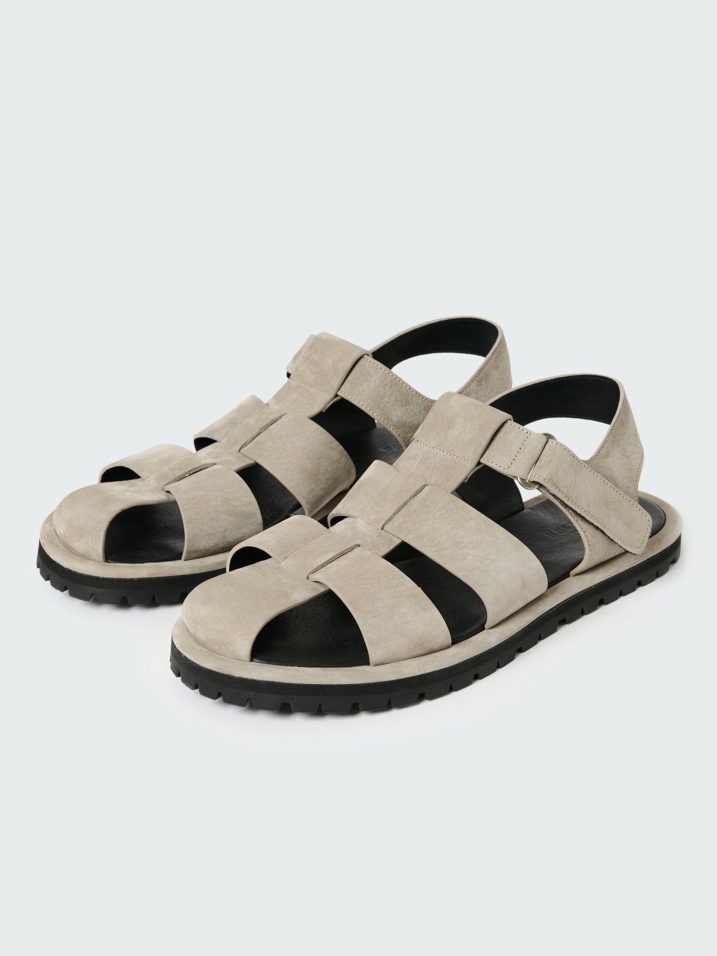 Men's Sandom Suede Sandal in Rainy Day Grey