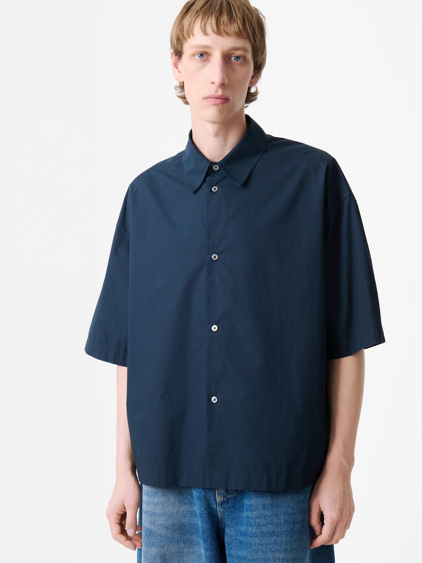 Sanko Shirt in Darkest Navy