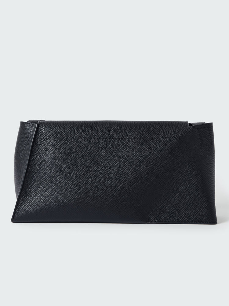 Shiboru Leather Bag in Darkest Navy