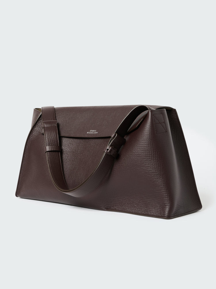 Shiboru Leather Bag in Conker