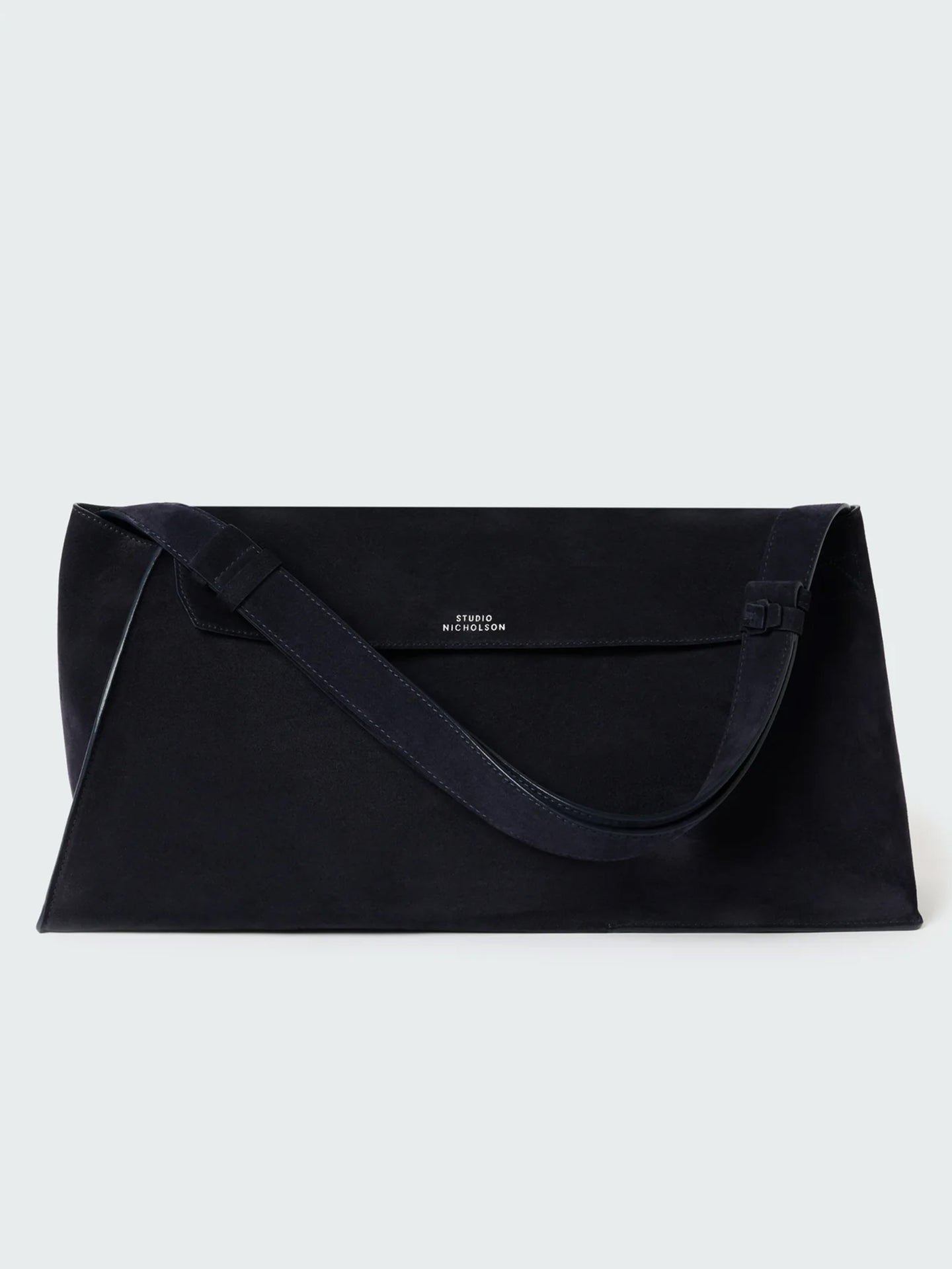 Shiboru Suede Bag in Darkest Navy