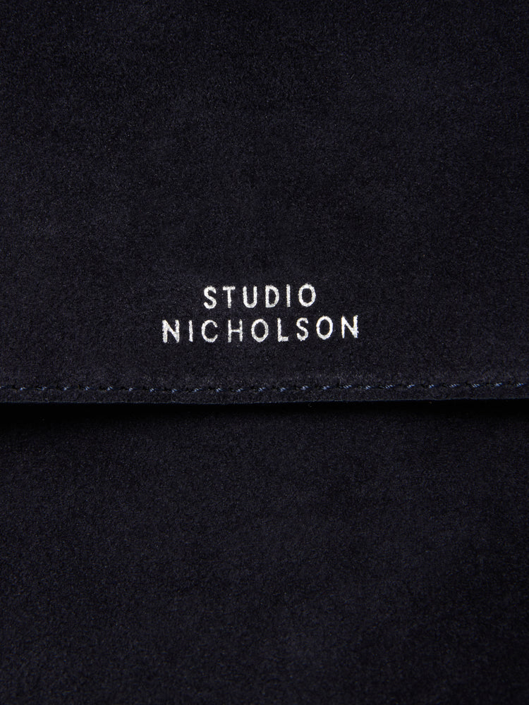 Shiboru Suede Bag in Darkest Navy