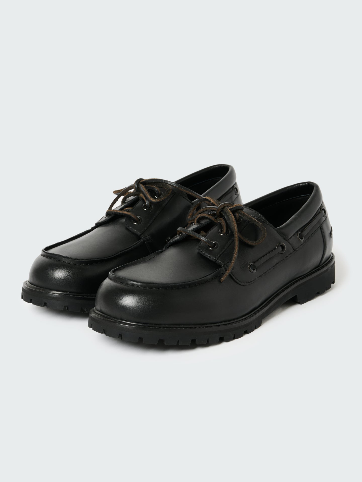 Guston Leather Shoe in Black