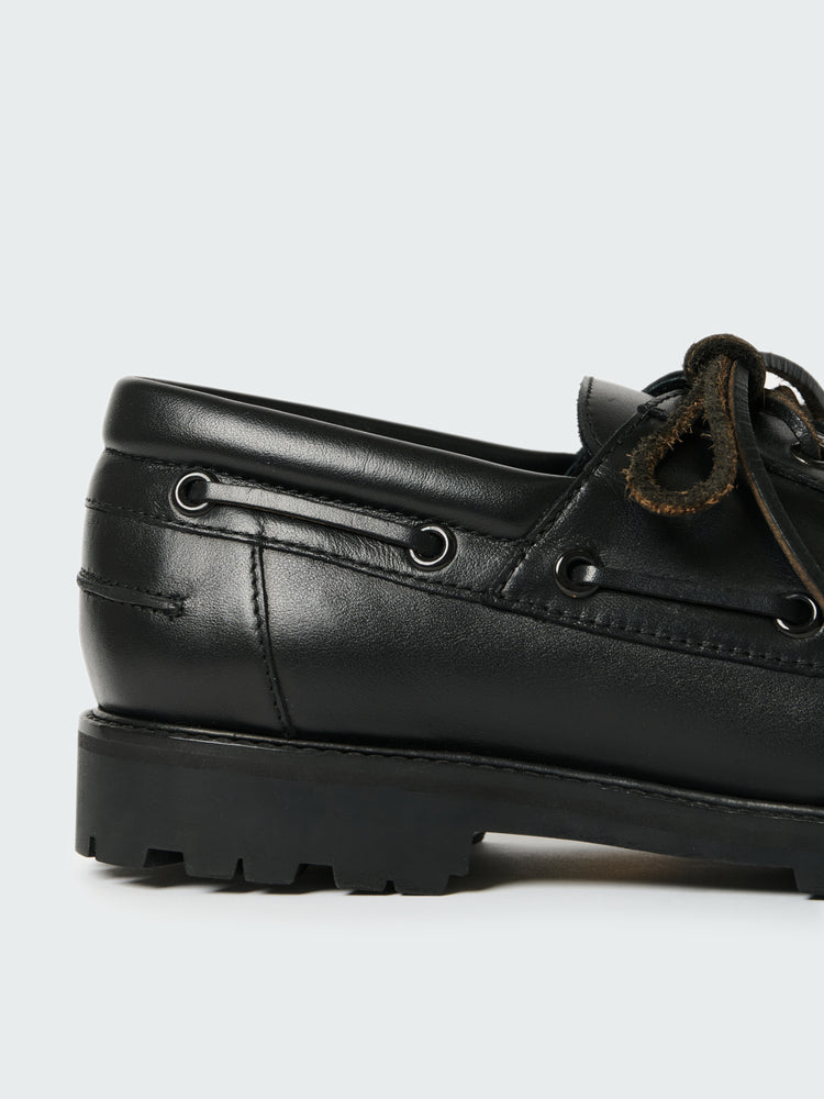 Guston Leather Shoe in Black