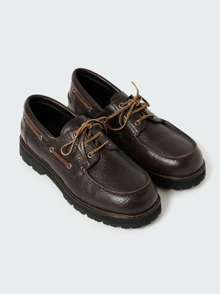 Guston Leather Shoe in Conker