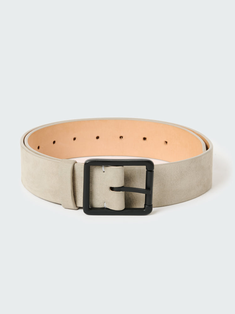 Suede Belt in Rainy Day Grey