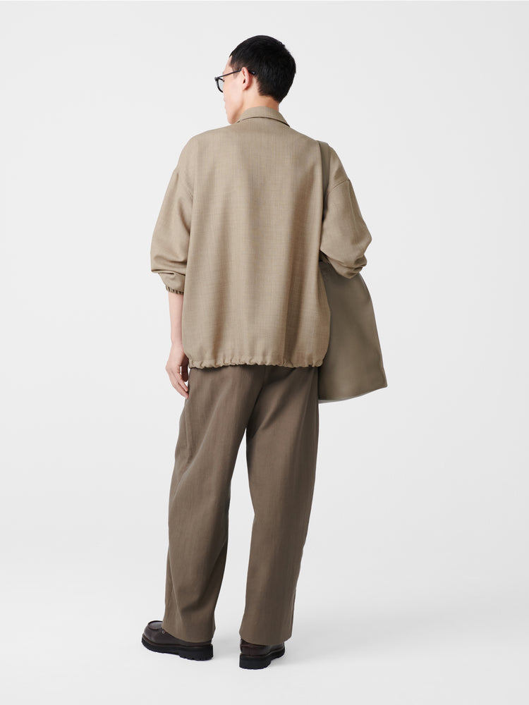 Sphere Tropical Wool Jacket in Straw Melange