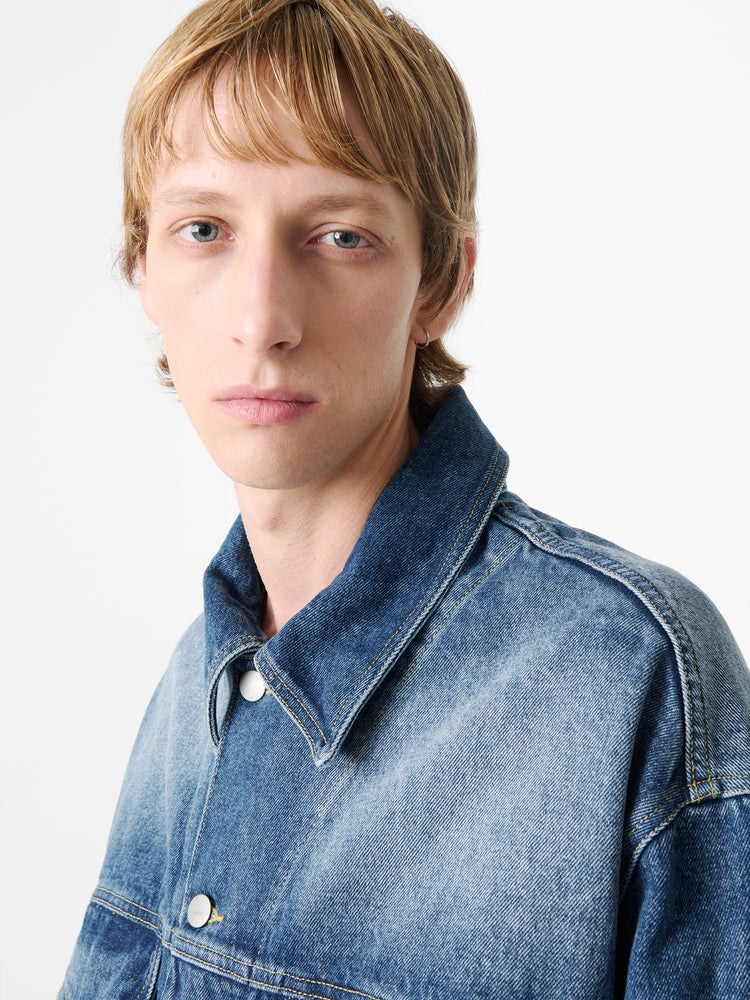 Stein Denim Jacket in Worn Wash Indigo