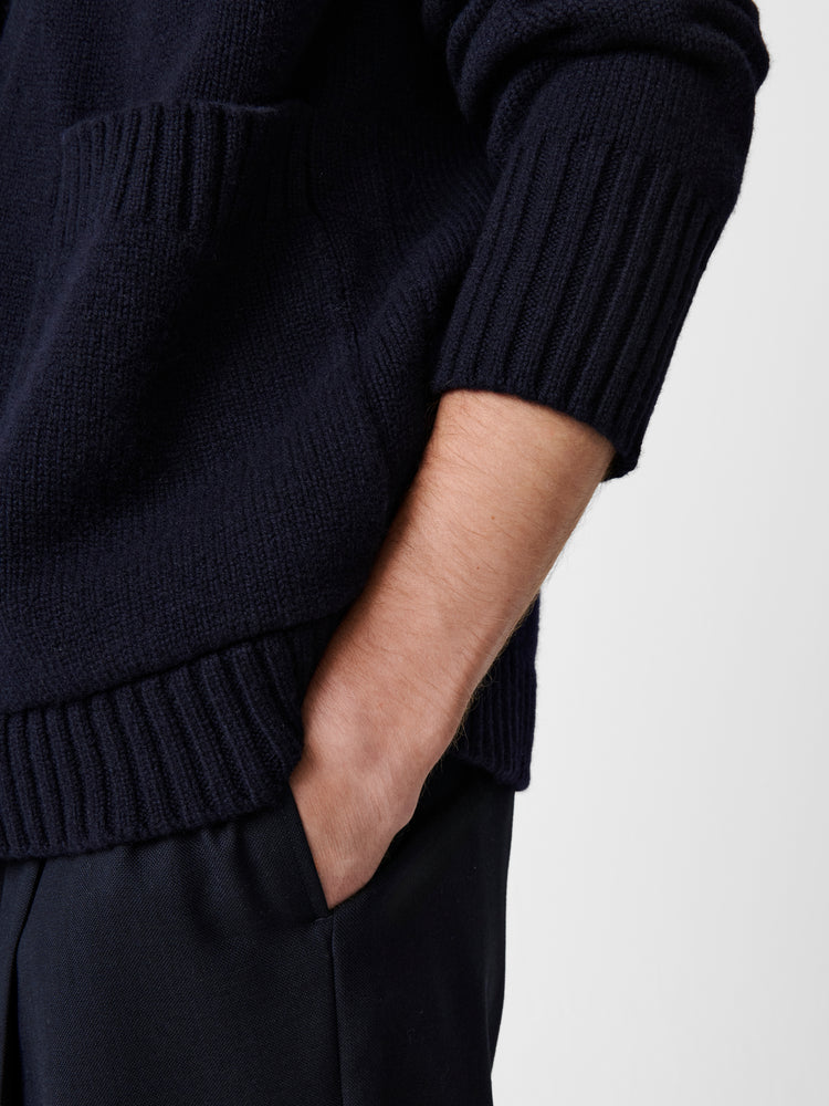 Sen Knit in Darkest Navy