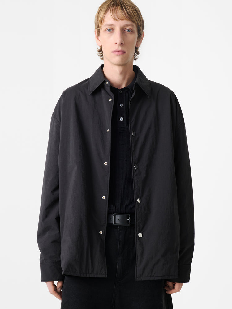 Troon Padded Shirt in Black