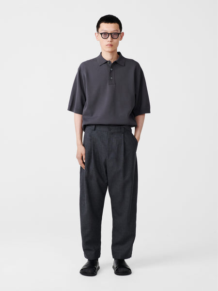 Tuck Tropical Wool Pant in Tarmac– Studio Nicholson