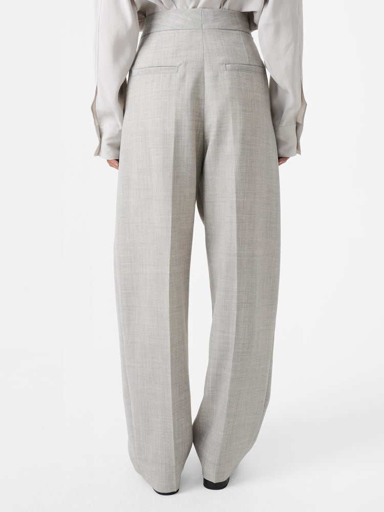 Vai Tropical Wool Pant in Ice Melange