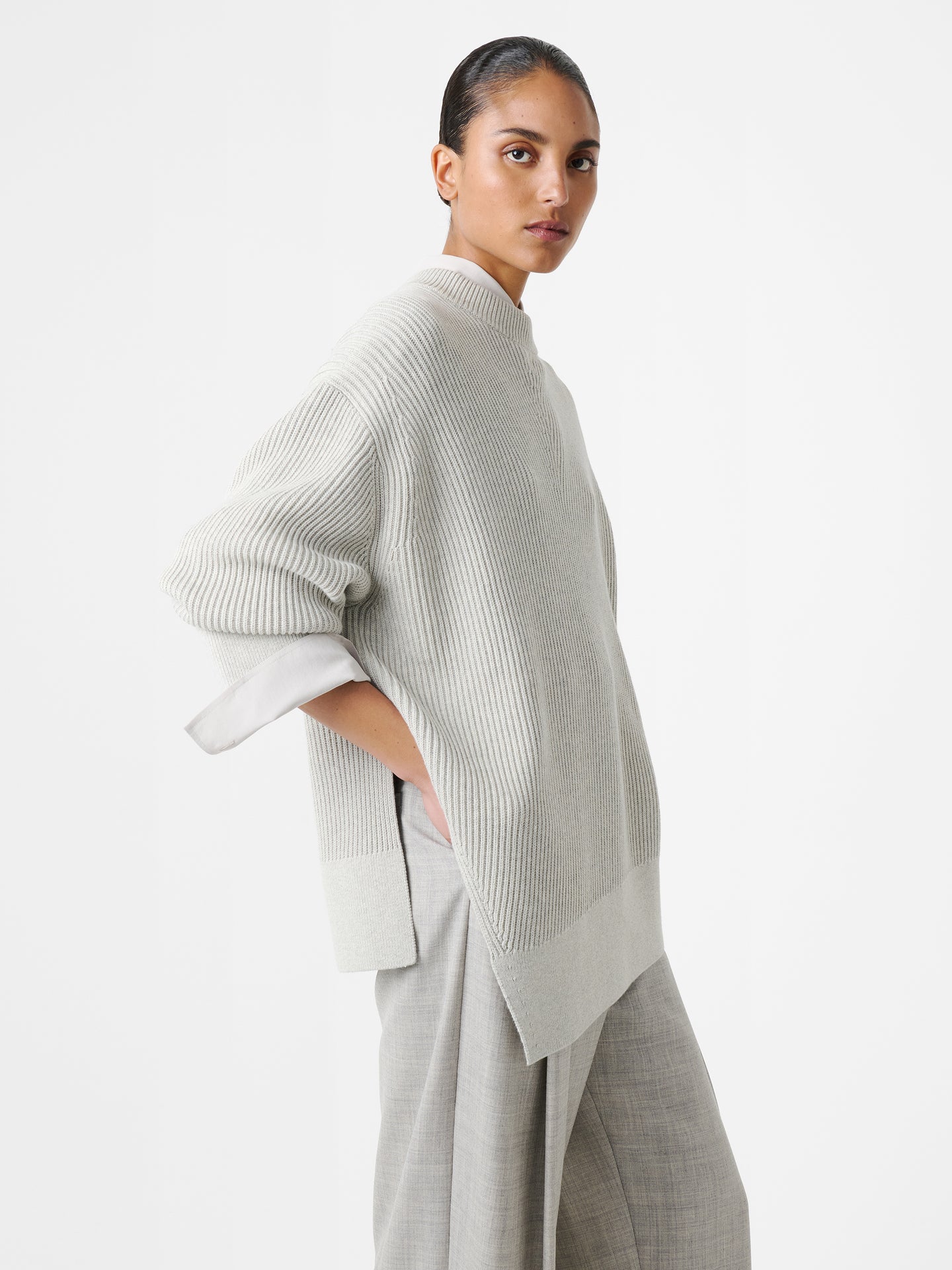 Verda Knit in Grey Marl