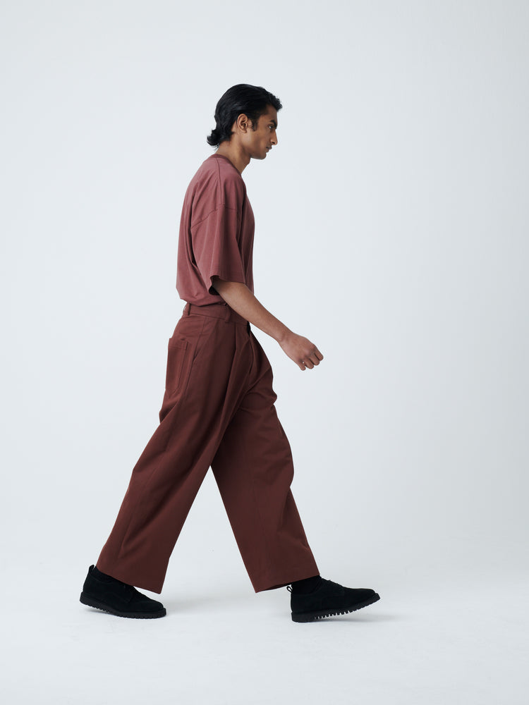 Sorte Light Peached Cotton Pant in Chestnut